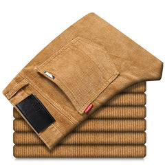 Men's Straight Warm Corduroy Pants