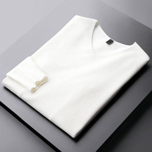 Men's Warm V-Neck Sweater