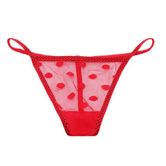 Sexy Seamless Transparent Lace Thong