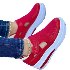 New light color matching Velcro thick-soled transparent shoes