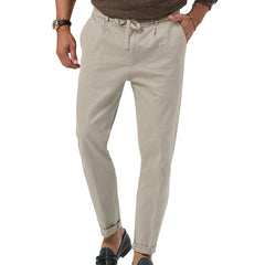 Men's Trendy Business Casual Large Size Straight Solid Color Trousers