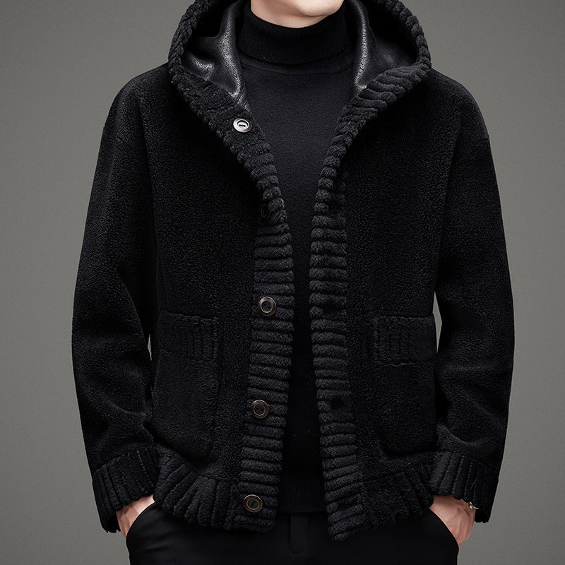 2023 Winter Reversible Sherpa Lapel Thickened Warm Jacket