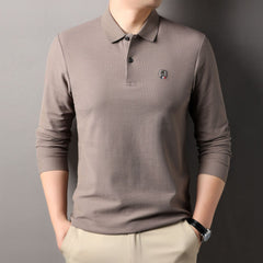 Men's Pure Cotton Business Casual Polo Shirt