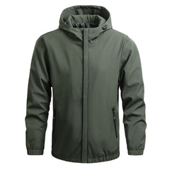 Men's Simple Windproof Parka Jacket
