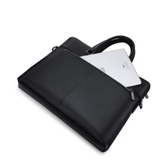 Commuting Cowhide Business Shoulder Crossbody Men's Briefcase