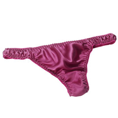 100% Mulberry Silk Low Waist Sexy Breathable Thong