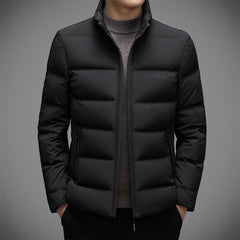 Men's stand collar casual down jacket
