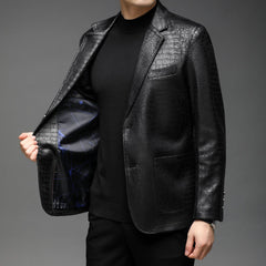 Men's Fashion Casual Leather Jacket
