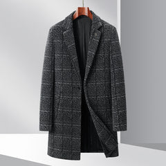 New Chenille Plaid Coat