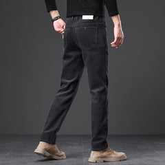 Men's Plus Velvet Casual Straight Corduroy Pants