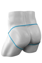 Men's Sexy Transparent Mesh Open Low Rise Thong