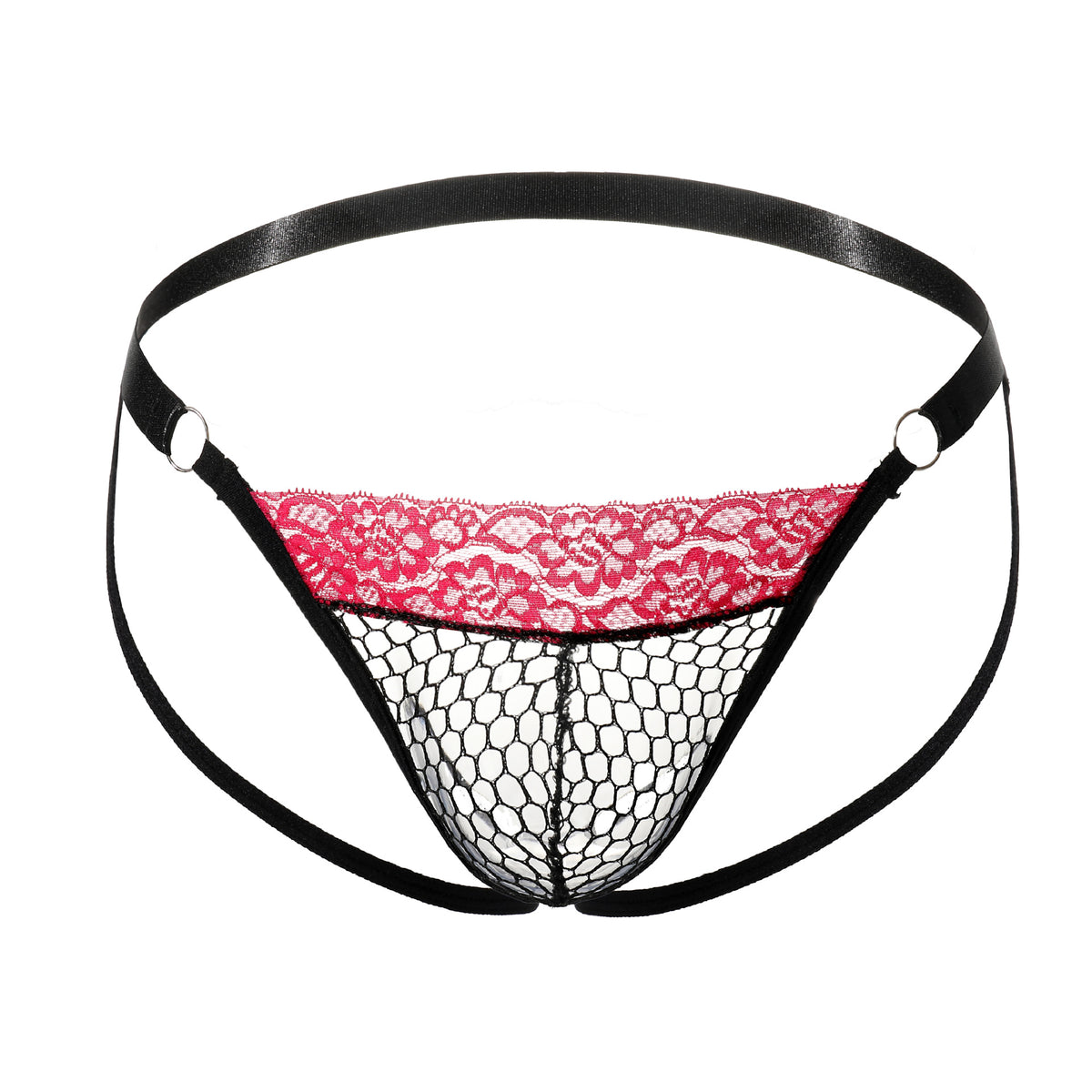 Men's Sexy Mesh Hollow Lace Thong