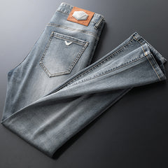 2023 New High-end Men's Straight-leg All-match Jeans