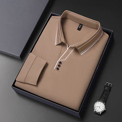 Men's New Mulberry Silk Business Casual Polo Shirt