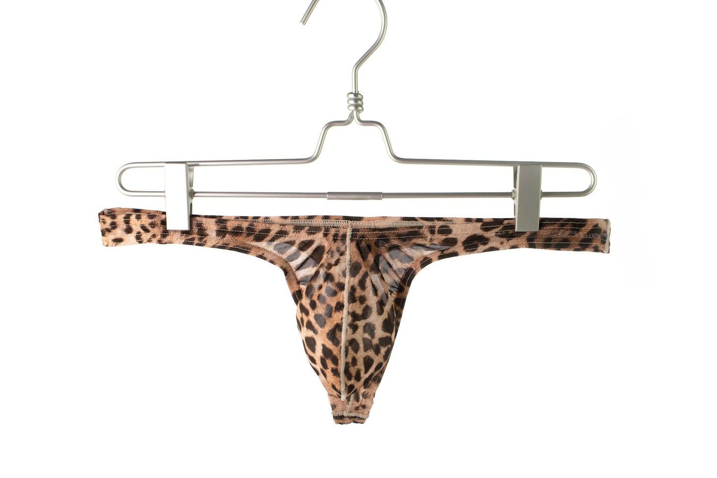 Sexy leopard print mesh thong