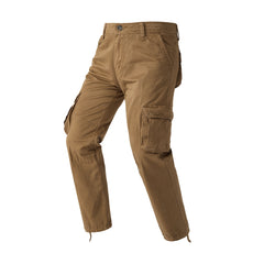 Men's Pure Cotton Retro Outdoor Commuting Tactical Casual Pants