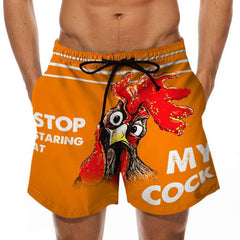 Men's Beach Shorts Fun 3D Printed Swim Trunks