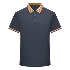 Men's 2024 New Loose Breathable Ice Silk Casual Fashion Lapel POLO Shirt