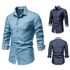 Men's Fashion Casual Plaid Shirt