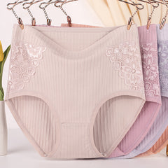plus size high waist pure cotton Panties