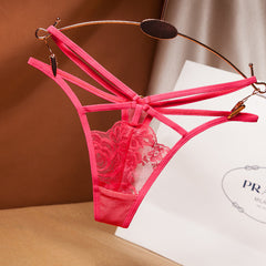 Sexy Lace Low Waist Hollow Trendy Cross Thong