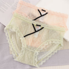 Hollow transparent lace sexy panties