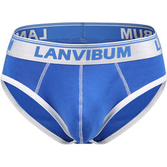 Men's Cotton Contrast Color Comfort Briefs
