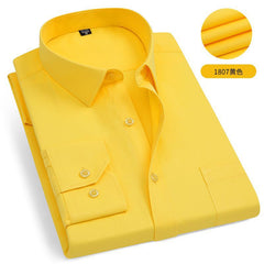 Men's Business Striped Cotton Professional Work Shirt