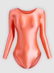 Bodycon Shiny Silk Bodysuit