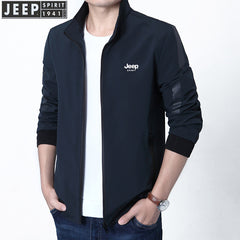 Men's Large Size Work Stand Collar Jacket