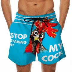 Men's Beach Shorts Fun 3D Printed Swim Trunks