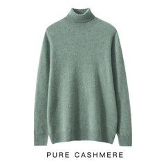 Men's Cashmere Turtleneck Business Casual Wool Knitted Sweater