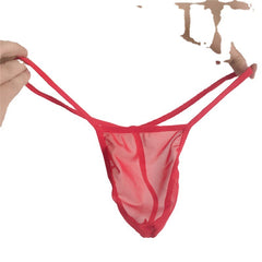 Men's Elastic Transparent Mesh Sexy Thong
