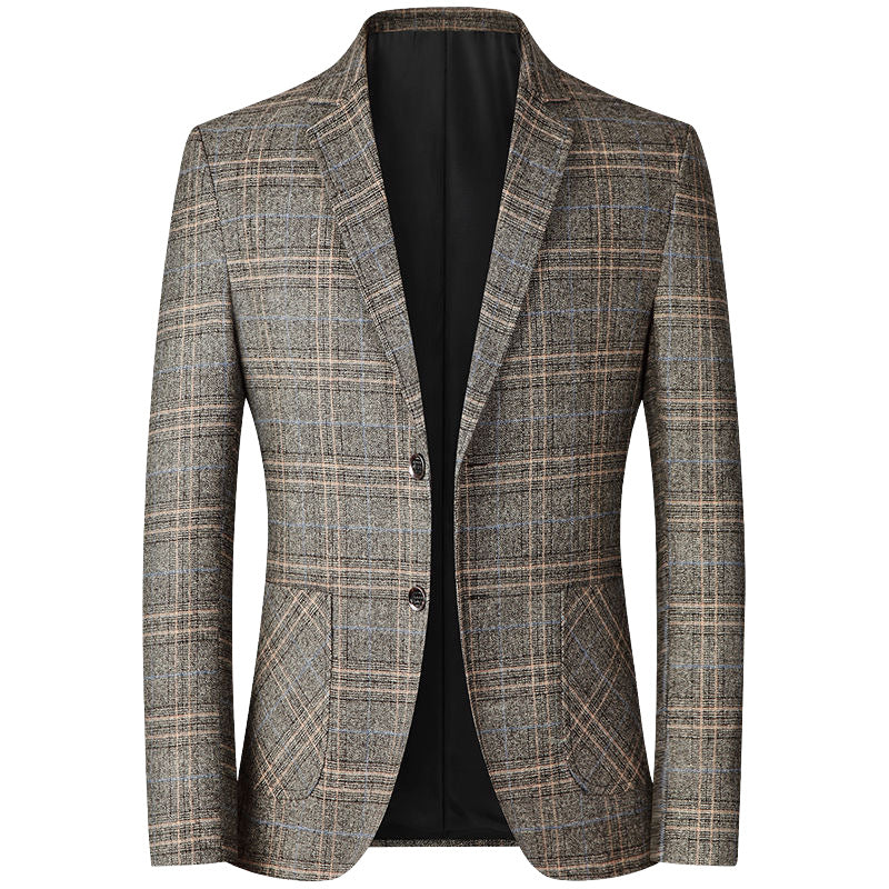 Thin men's casual no-iron suit
