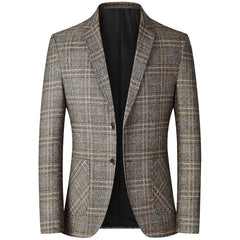 Thin men's casual no-iron suit