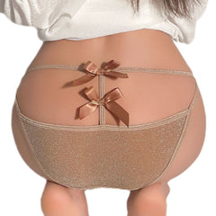 High Elastic Comfortable Ice Silk Sexy Sequined Panties
