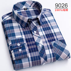 Oversized Cotton Fashionable Plaid Shirt