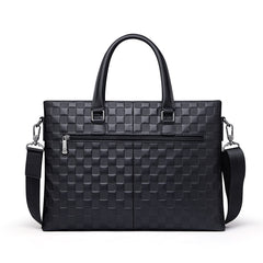 Horizontal Business Casual Soft Leather Shoulder Messenger Bag