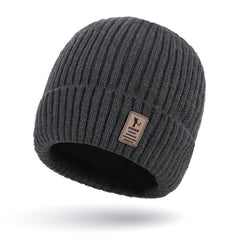 Men's Plus Velvet Thick Warm Ear Protection Knitted Hat