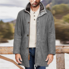 2023 Men's Leather Wool Jacket