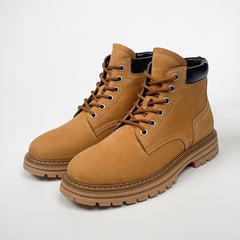 Men's High Top Thick Sole Genuine Leather Casual Martin Boots