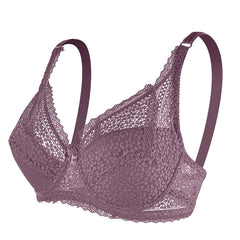 White Lace Breathable Comfort Bow Bra