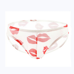 Men's Mesh Quick-drying Low Waist Sexy Transparent Briefs