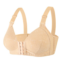 Thin front buckle bra without wires