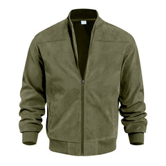 Men's Suede Zipper Casual Vintage Jacket