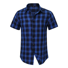 Men's 100% Cotton High Quality Casual Plaid Shirt