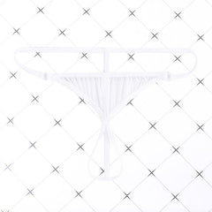 Men's Sexy Open Crotch Transparent Breathable Ice Silk Thong
