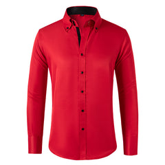 New Business Casual Crystal Button Shirt