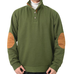 Men's Checkered Casual Pullover Sweatshirt