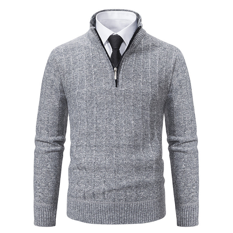 Fleece Half‑Zip Pullover Sweater
